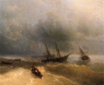 Ivan Constantinovich Aivazovsky : The Shipwreck